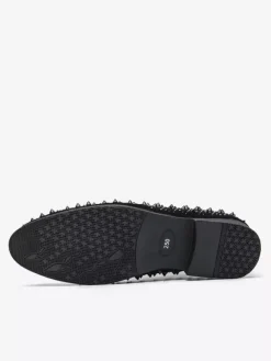 Mocassins en cuir à strass pour homme confortables à enfiler classiques pointus pour smoking soirée bal mariage