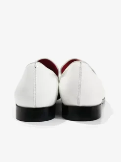Mocassins Hommes Avec N艙uds Bout Rond En Cuir Bal Soirée Mariage