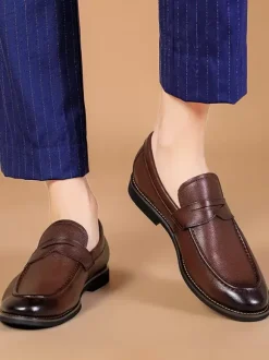 Mocassins Penny pour hommes chaussures de mariage