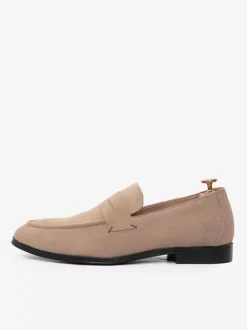 Mocassins pour hommes avec dessus en microsuède