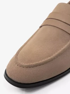 Mocassins pour hommes avec dessus en microsuède