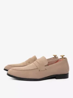 Mocassins pour hommes avec dessus en microsuède