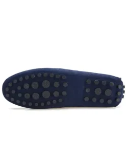 Mocassins belges pour hommes chaussures de conduite en daim à enfiler