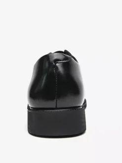 Mocassins à enfiler pour hommes plateforme bout carré en PU pour mariage bal de promo
