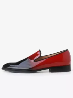 Mocassins à enfiler pour hommes chaussures habillées à bout carré ombré