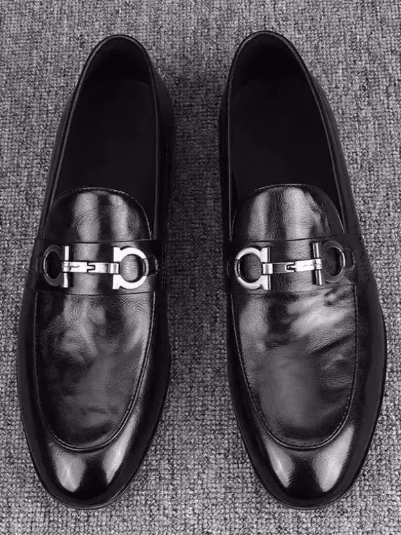 Mocassins à enfiler pour homme chaussures décontractées en cuir