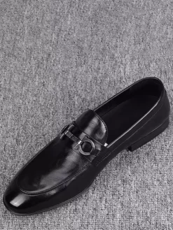 Mocassins à enfiler pour homme chaussures décontractées en cuir