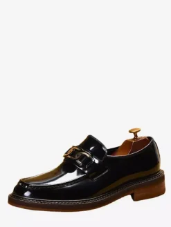 Mocassins à mors pour hommes chaussures de conduite en cuir véritable à enfiler chaussures de travail élégantes et formelles