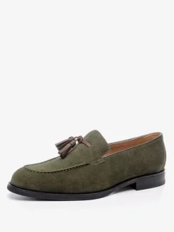Mocassins à pampilles pour hommes bout rond chaussures de bal de retour à la maison de mariage