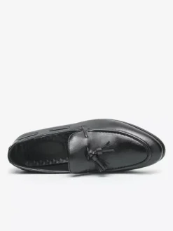 Mocassins à pampilles pour hommes bout rond confortables à enfiler pour mariage bal de promo