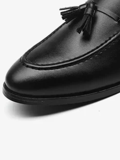 Mocassins à pampilles pour hommes chaussures plates à bout pointu décontractées