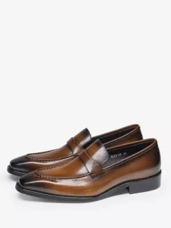Mocassins Penny Loafer en cuir de vache pour homme