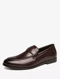 Mocassins Penny Loafer en cuir PU pour homme