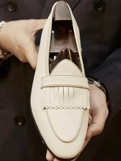 Mocassins Penny pour hommes chaussures de bal de promo de mariage à enfiler en cuir style artistique