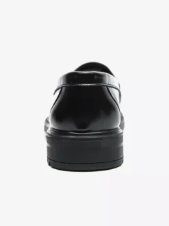Mocassins à plateforme en cuir pour hommes chaussures confortables pour le travail et les affaires.