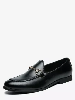 Mocassins pour hommes chaussures décontractées respirantes à bout pointu en cuir