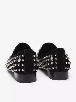 Mocassins à rivets pour hommes chaussures en cuir à enfiler à pointes pour bal de promo mariage
