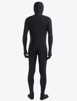 Morph Suit Black Spandex Zentai Suit Déguisements Halloween Open Face Zentai Bodysuit