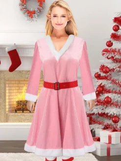 Moulante Noël Rose Chaussures Robe Chapeaux Ombre Costumes De Vacances De Noël