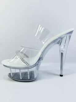 Mules sexy talon haut plateforme chaussures pole danse