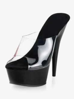 Mules sexy talon haut plateforme chaussures pole danse