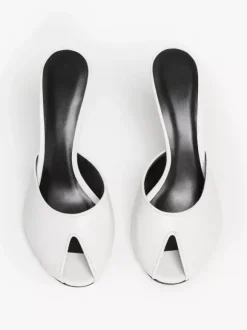 Mules à talons hauts pour femmes escarpins à bout ouvert et talon aiguille sans talon