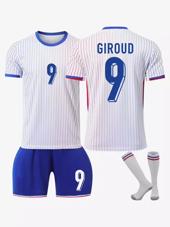 NO.7 GRIEZMANN NO.10 MBAPPÉ EURO Team Away Jersey Ensemble 3 pièces pour hommes