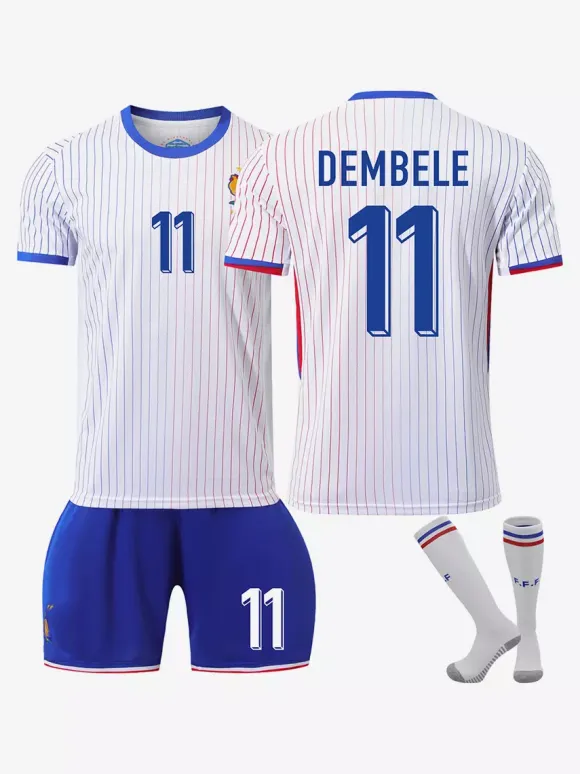 NO.7 GRIEZMANN NO.10 MBAPPÉ EURO Team Away Jersey Ensemble 3 pièces pour hommes