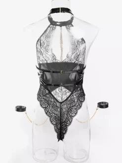 Nuisettes en dentelle noires gainantes et sexy pour femmes