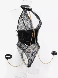 Nuisettes en dentelle noires gainantes et sexy pour femmes