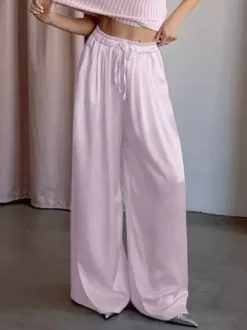 Pantalon abricot taille haute