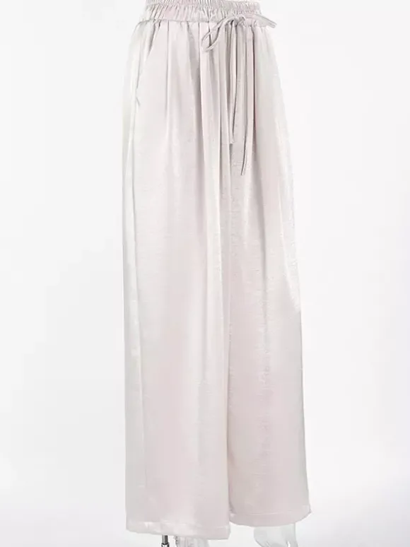 Pantalon abricot taille haute