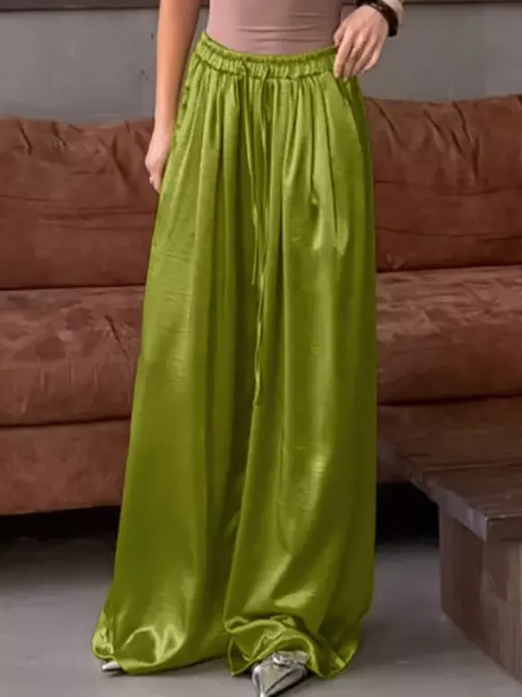 Pantalon abricot taille haute