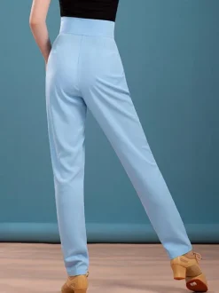 Pantalon De Danse Latine Pour Femme Marron Foncé