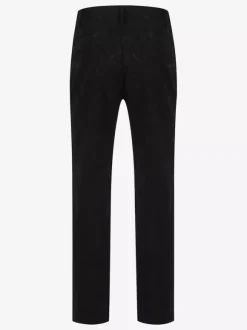 Pantalon en fibre de polyester vintage noir vintage costumes rétro pour homme