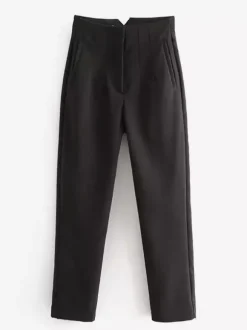 Pantalon kaki taille haute