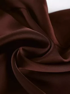 Pantalon marron taille haute