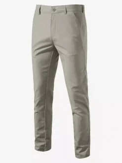 Pantalon pour homme Pantalon léger et chic à taille naturelle avec poches