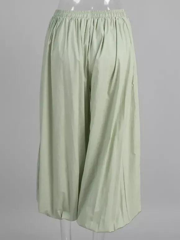 Pantalon ballon à taille élastique pour femme 2026