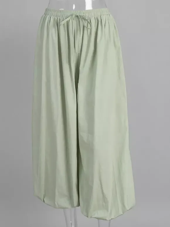 Pantalon ballon à taille élastique pour femme 2026