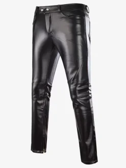 Pantalon Homme Chic Naturel Taille Droite Pantalon Homme Doré