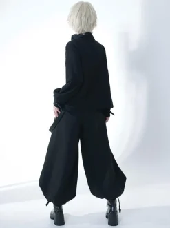Pantalon Lolita Steampunk Harem Lolita Noir