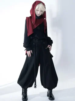 Pantalon Lolita Steampunk Harem Lolita Noir