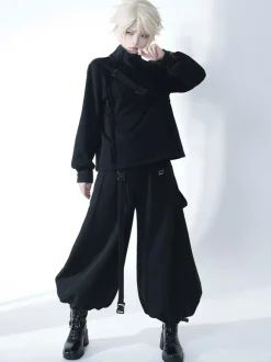 Pantalon Lolita Steampunk Harem Lolita Noir