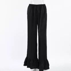 Pantalon noir taille haute