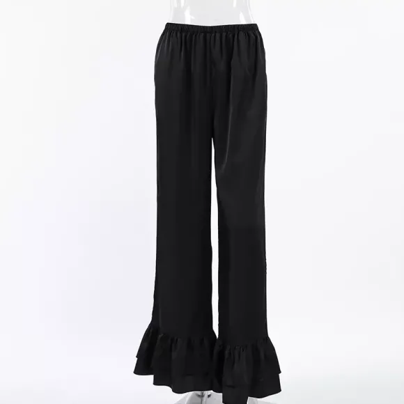 Pantalon noir taille haute