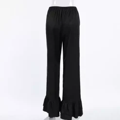 Pantalon noir taille haute