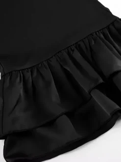 Pantalon noir taille haute