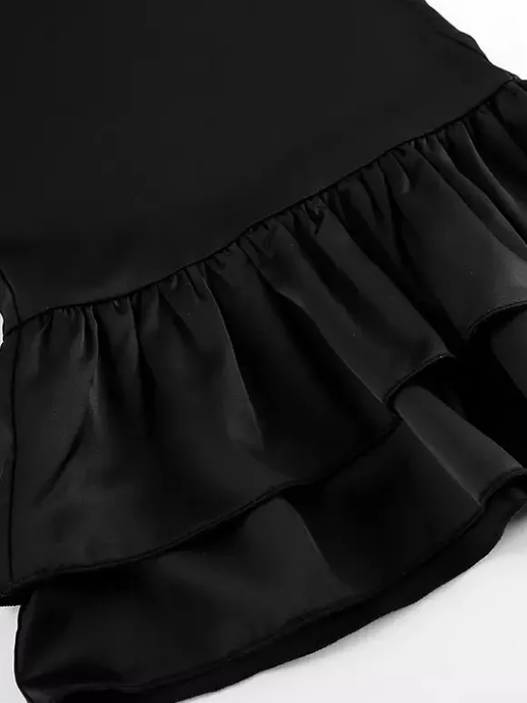 Pantalon noir taille haute