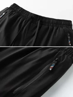 Pantalon Pour Homme Décontracté Extérieur Droit Noir Sport Pour Homme